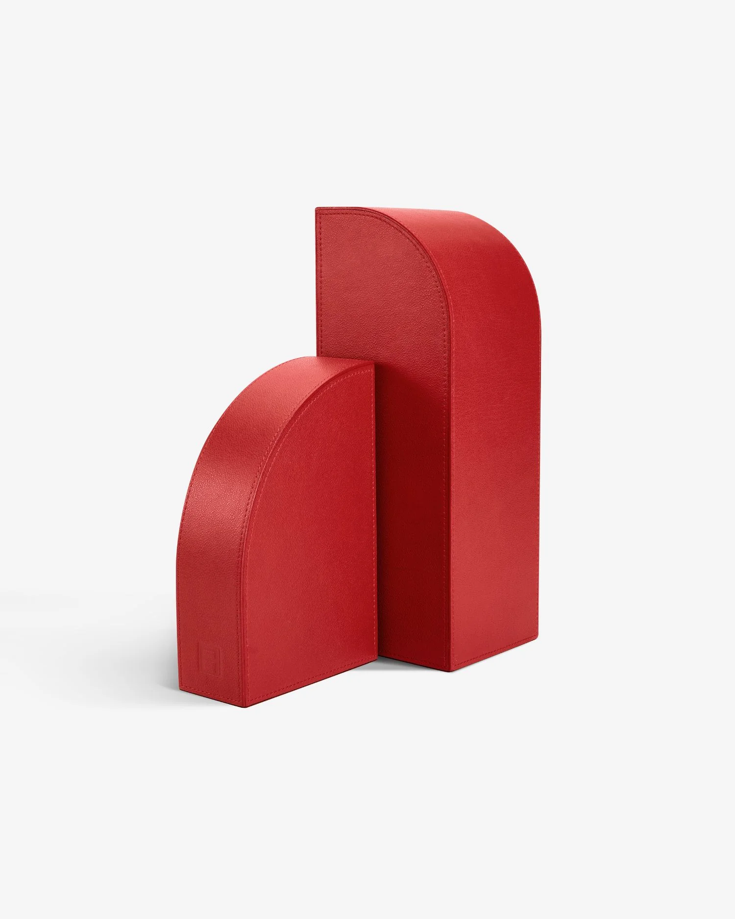 Left Cubist Bookend - Red - Image 3