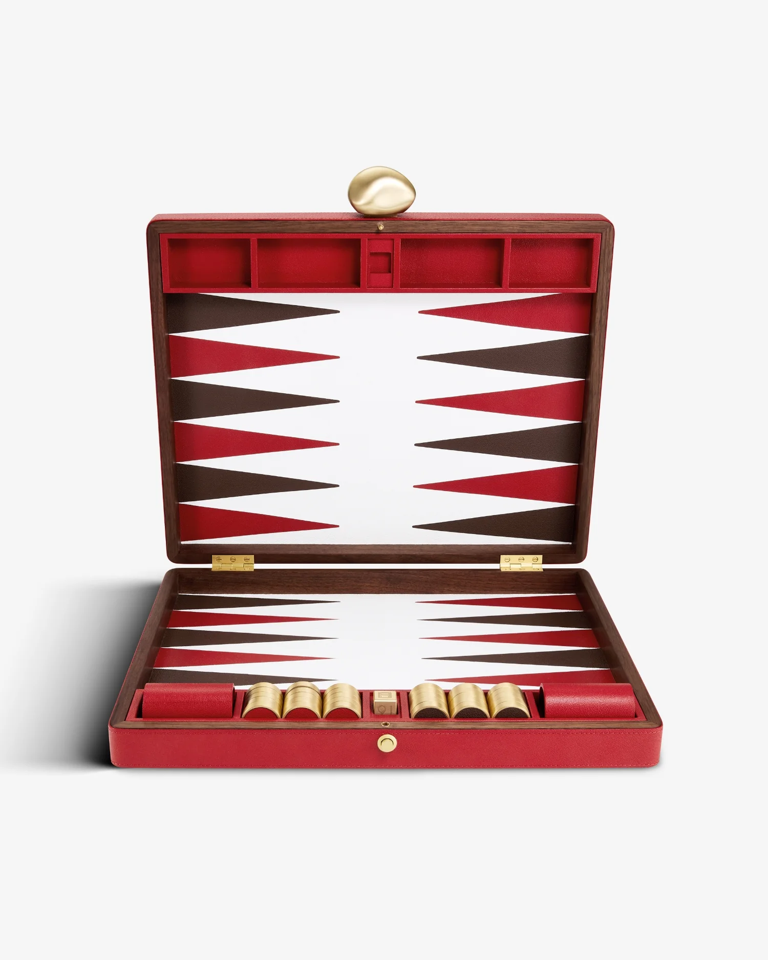 Pebble Backgammon Set - Red