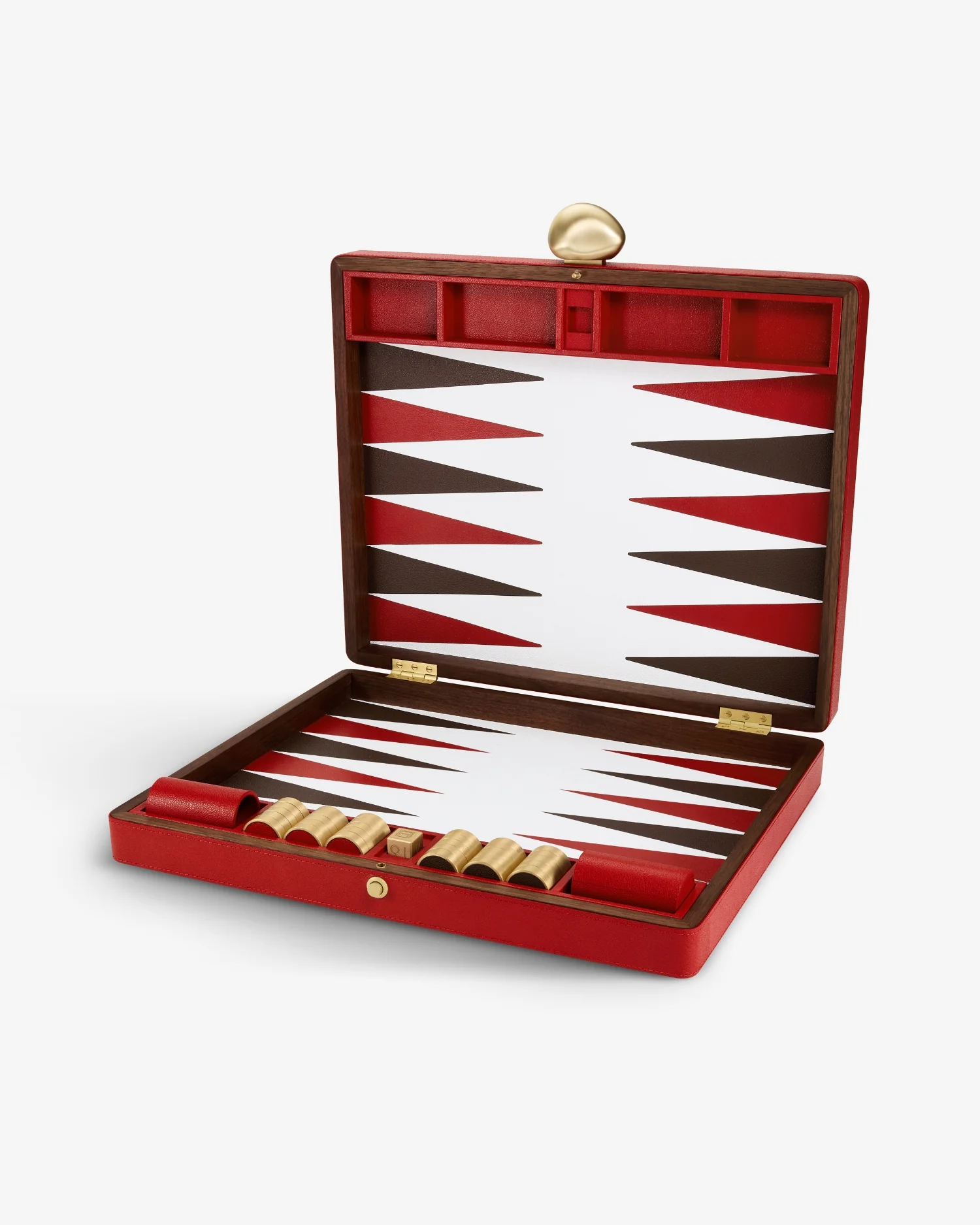 Pebble Backgammon Set - Red - Image 3
