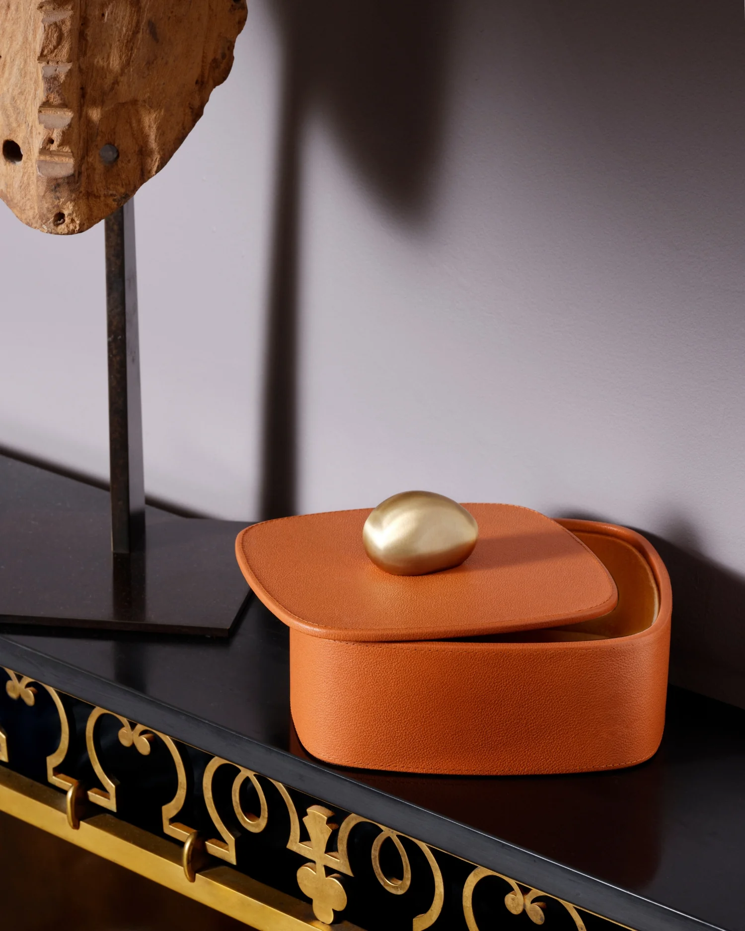 Pebble Trinket Box - Camel - Image 2
