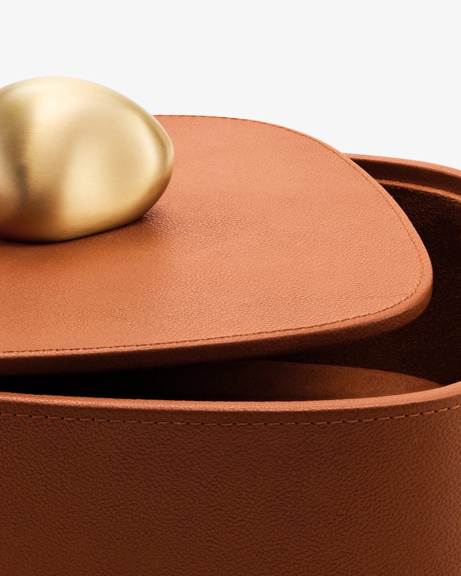 Pebble Trinket Box - Camel - Image 4